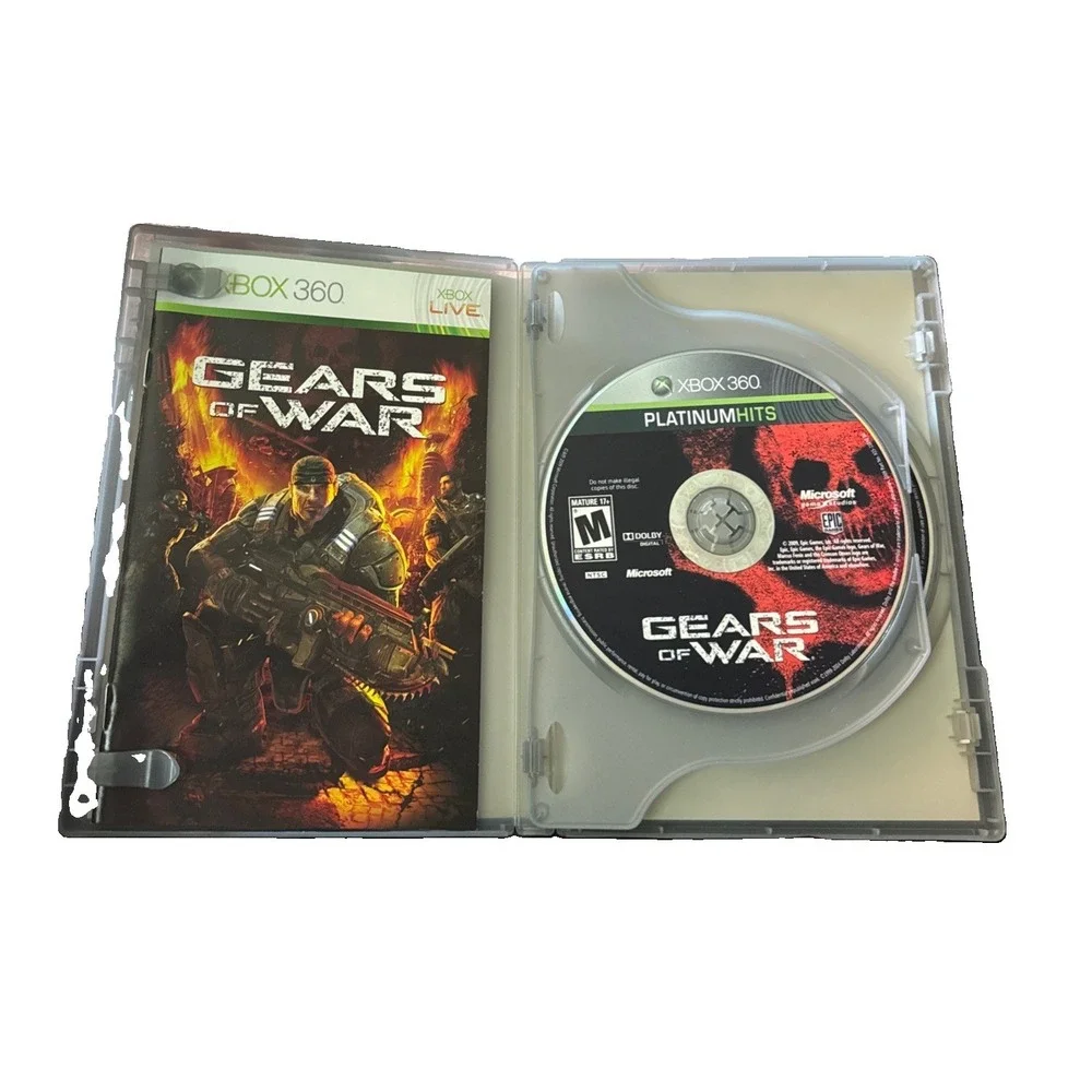 Gears of War (Microsoft Xbox 360, 2006) CIB COMPLETE Tested With Bonus Disc